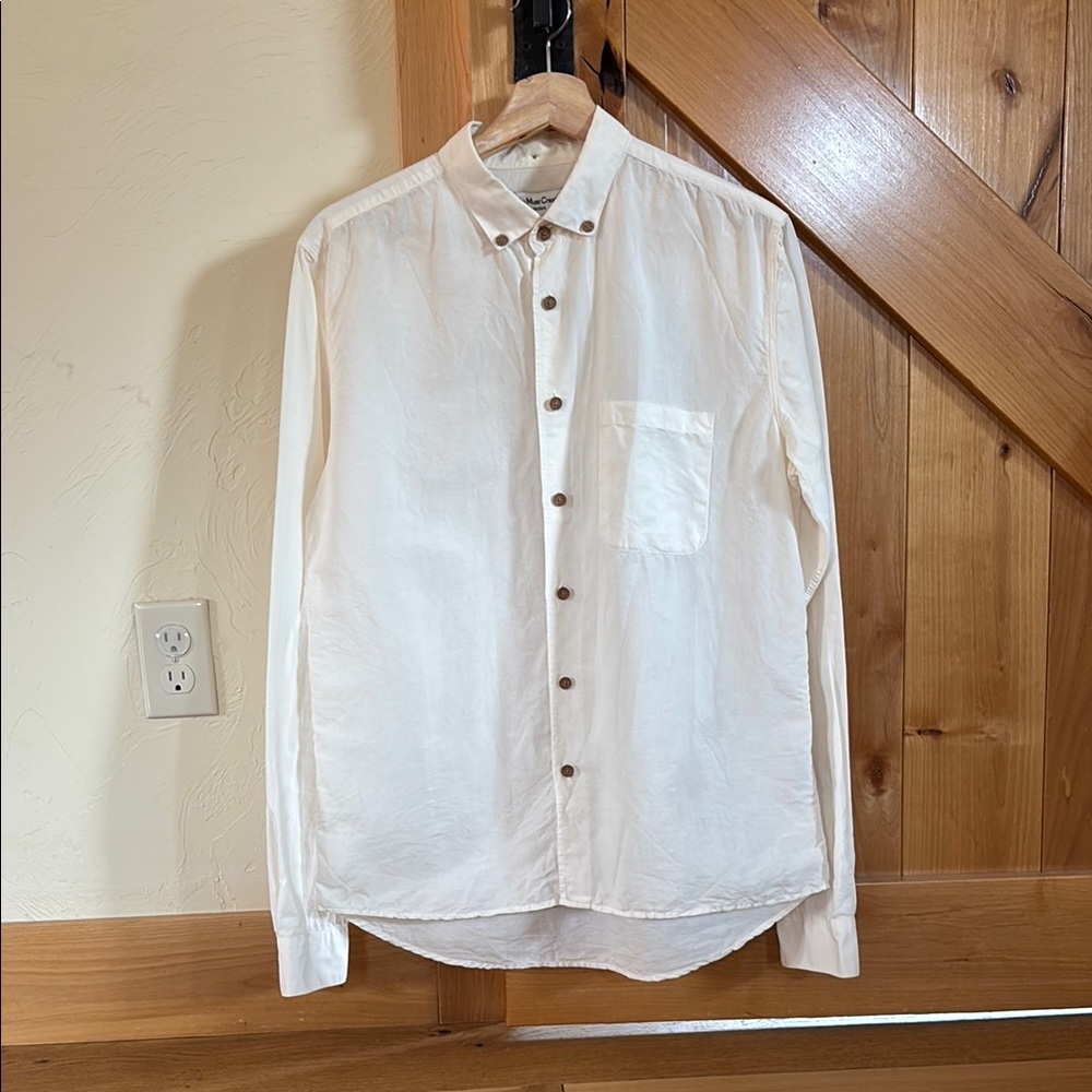 You Must Create Men's Classic White Shirt